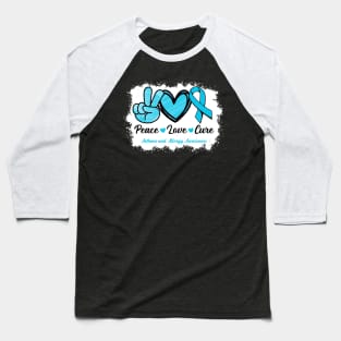 Awareness Light Blue Baseball T-Shirt